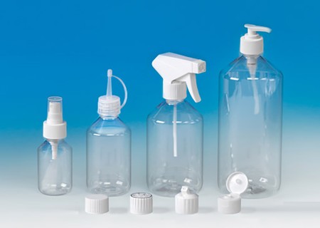 Clear PET bottle with a choice of various closure types