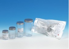 Double wrapped clear PS Jar with metal screw cap