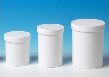 White PP Jar with HDPE screw cap White PP Jar with HDPE screw cap