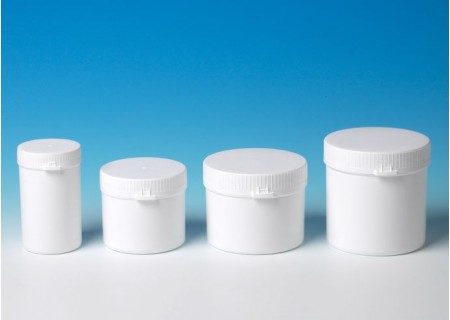 White PP Jar with HDPE tamper-evident push-on cap White PP Jar with HDPE tamper-evident push-on cap
